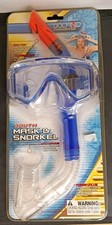 Dolfino Premier Dive Gear Blue Mask Snorkel Set Youth 7 Brand New Vintage