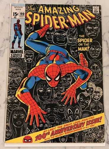 The Amazing Spider-Man #100 (1971) - 100th Anniversary Issue - Key Cover- FN 6.0