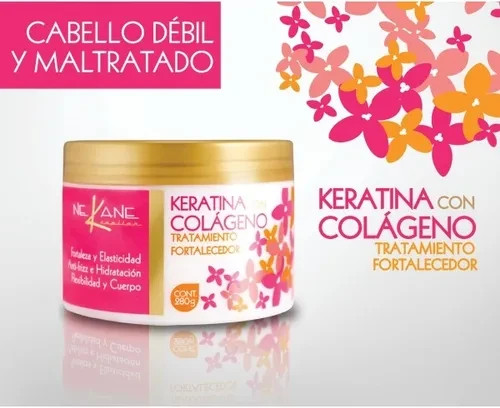 Nekane Keratin + Collagen Haarkur 280g stärken hydratisieren glatt & glänzend - Bild 4 von 4