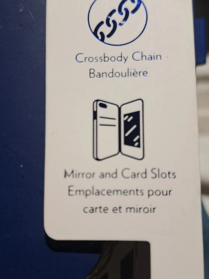 REBECCA MINKOFF Funda Bandolera con Correa de Cadena Espejada iPhone X Negra Foto 3 de 4