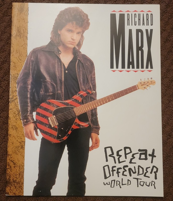 RICHARD MARX REPEAT OFFENDER WORLD TOUR PROGRAM 
