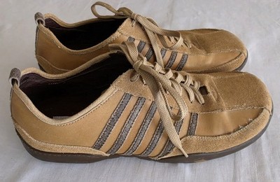 Steve Madden Light Brown Casual Leather Shoes Size 12 Dark Side Stripe Laces