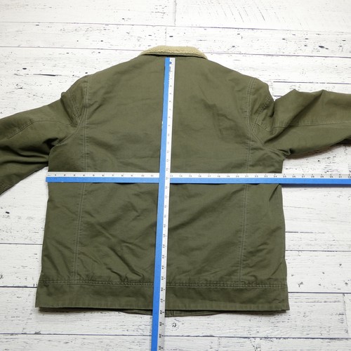 LL Bean Jacket Mens Large Green Wool Blanket Lined Workwear Outdoors Thinsulate - Picture 8 of 10