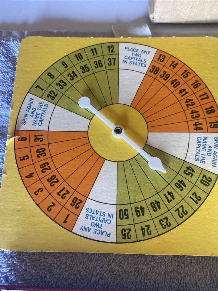 Game of State Capitals Parker Brothers 1966 COMPLETE Vintage Board Games - Image 4 of 4