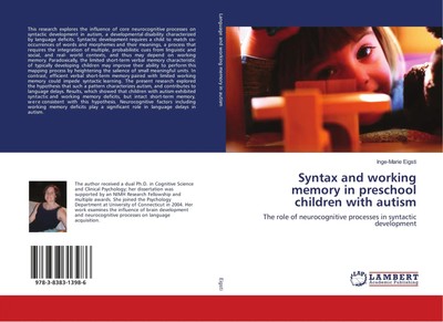 Inge-Marie Eigsti | Syntax and working memory in preschool children with autism