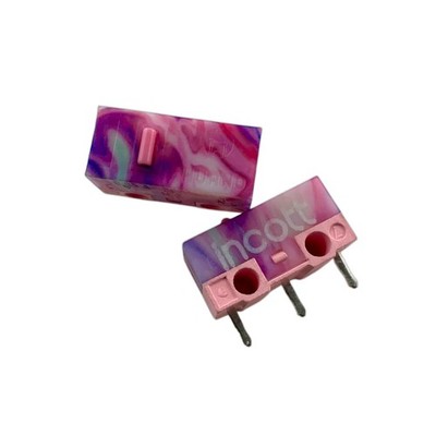 2x Huano Incott Pink Dot 3-Pin Mouse Micro Switch 20M Clicks