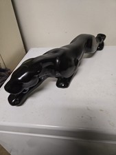 Figurine sculpture décorative panthère noire accroupie