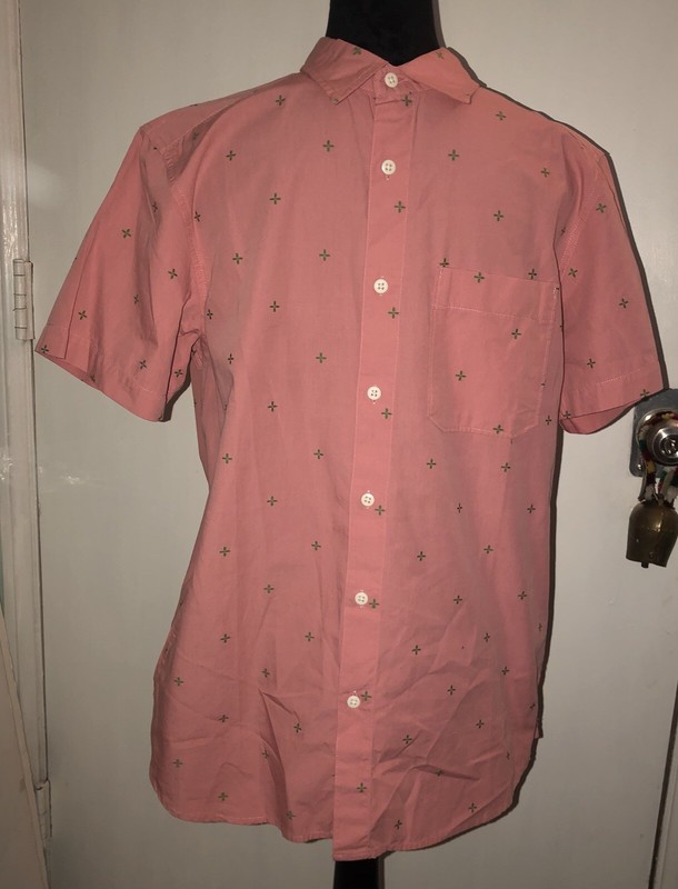 THE NORTH FACE Casual Shirt  Button Down Peach Melon Men’s Size M