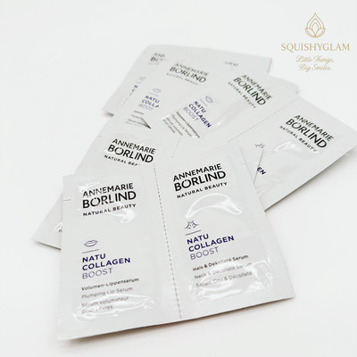 6 x Annemarie Borlind Natu Collagen Boost Serum Packets Lip + Neck 0.03oz each