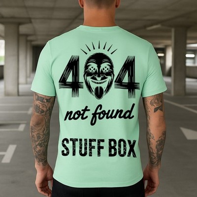 Stuff Box Herren Shirt 404 Not Found Frozen Green M 3XL Streetwear TShirt