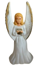 Christmas Nativity Blow Mold Angel General Foam Plastics Scene 18” Vintage