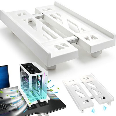 Verstellbarer PC Computer Tower Ständer Halter Mobiler CPU Ständer mit 4 Rollen-