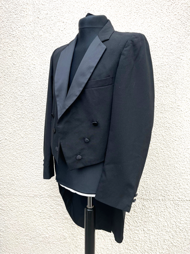 Men's Traditional Black Formal Tails Coat-42" Chest - Picture 2 of 6