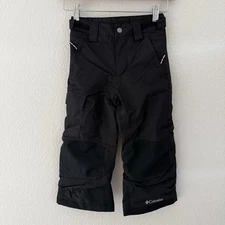 Columbia Snow Pants Bugaboo Kids XS 4-5 Black Outgrown Omni Heat Insulated Ski