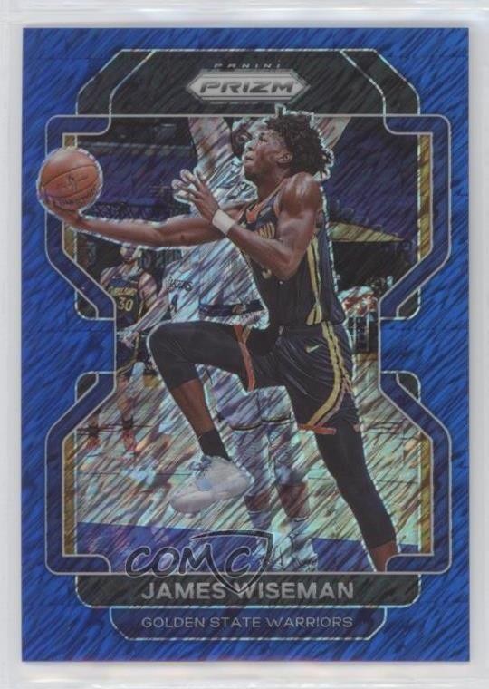2021-22 Panini Prizm Blue Shimmer Prizm 19/30 James Wiseman #61 0s6z