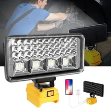 LED Work Light for De walt 20V Battery, 90W 6800LM Flashlight with USB Port