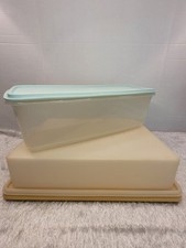 Tupperware Lot: Vintage Cake Carrier Rectangular Storage: See Description