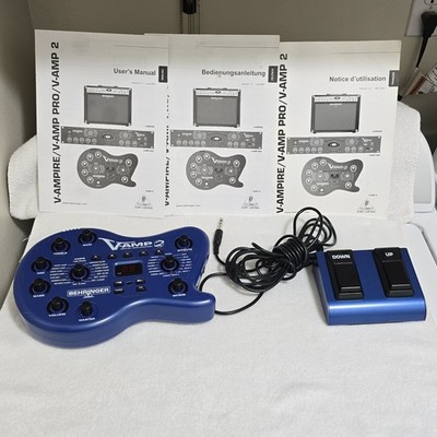 Behringer V-Amp 2 Guitar Processor w/ Footswitch / Manuals NO POWER SUPPLY