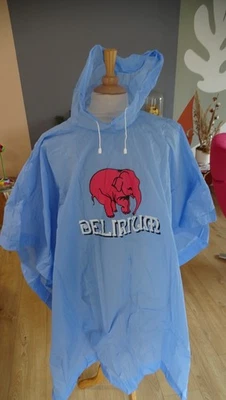 NEUF PLV BIERE DELIRIUM TREMENS PONCHO CAPE BEER BELGIUM ELEPHANT ROSE KWAY - Photo 1/4