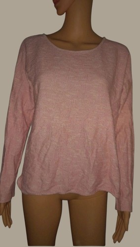 Haut Femme Redial Rose Diamant Manches Longues Taille M/L, Coupe Stretch Décontracté