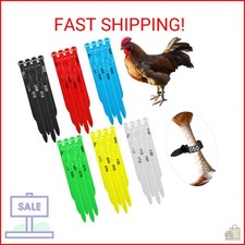 Chicken Leg Bands, 120 Pcs Adjustable Chicken Leg Rings Identification Band Colo