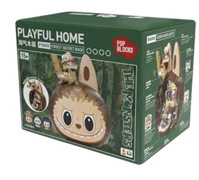 Pop Mart Labubu Forest Secret Base Playful Home Block Set w/ Random Labubu