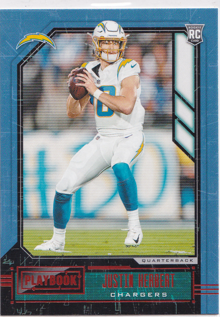 2020 Panini Playbook - Rookies Justin Herbert #103 Orange (RC)