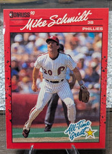 Donruss 1990 Mike Schmidt #643 Philadelphia Phillies Baseball Card All-Time Gre…