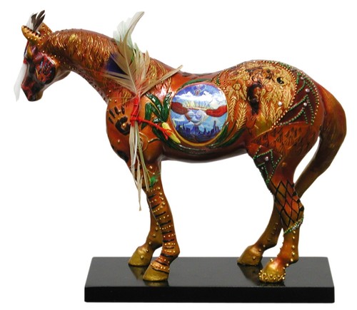 Trail of Painted Ponies REUNION OF THE FAMILY OF MAN Figurine - 1E/2,316 - New - Picture 2 of 3
