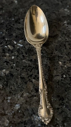 English Gadroon by Gorham Sterling Silver Table Serving Spoon 8.5”