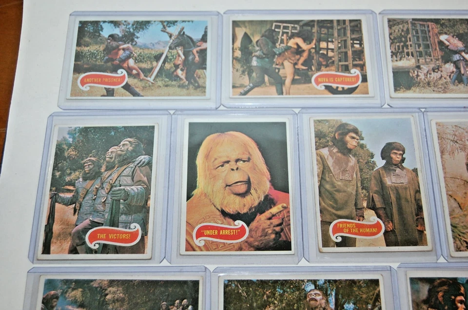 Planet of the Apes FILME 1967 Topps Vintage Conjunto de Cartas 44 Cartas - Imagem 3 de 4
