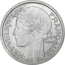 [#135258] France, 2 Francs, Morlon, 1941, Paris, Specimen, Aluminum, AU