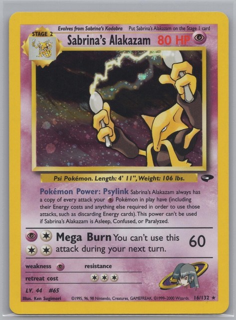 Sabrina's Alakazam #16 (Gym Challenge (2000))