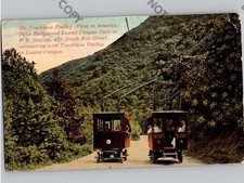 c1910 Trackless Trolley Hollywood Laurel Canyon Cars Streetcars California CA