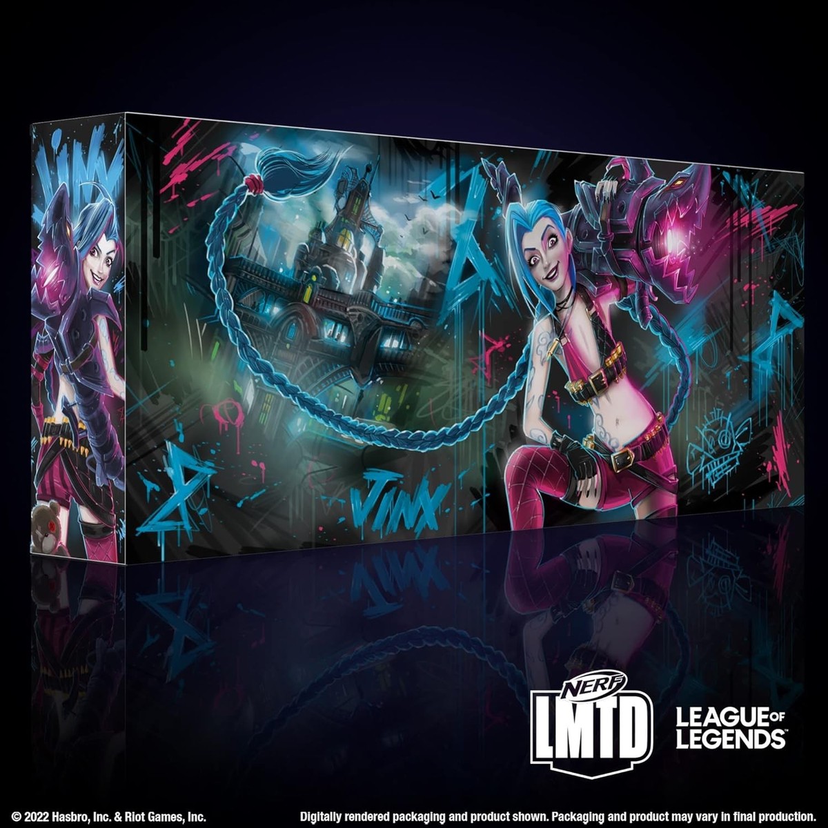 Nerf ナーフ　LMTD Jinx FishBones blaster League of Legends NERF LMTD Jinx Fishbones Blaster | eBay