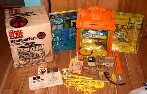 1972 Vintage GI Joe Adventure Team Headquarters Playset with Box Parts