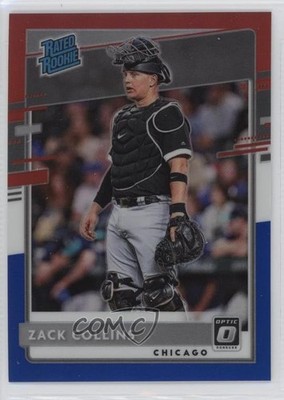 2020 Panini Donruss Optic Red White & Blue Prizm /150 Zack Collins Rookie RC qw7