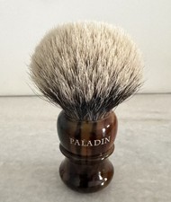 Paladin Tortoise Shell Tone Handle Badger Shaving Brush