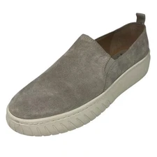 Sofft Piper Suede Leather Slip-on Sneakers Womens 9 M Grey Casual Shoes 9M