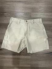 Carhartt B147 LBR Original Fit Men’s Workwear Khaki Brown Shorts Size 32