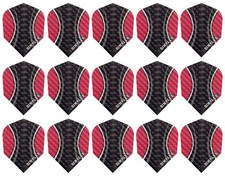 5 Sets Harrows Dimplex Standard Dart Flights - Ships w Tracking - Red Curve