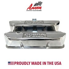 Ford Performance Cobra Le Mans Tall Valve Covers - Polished Aluminum - M-6582-p