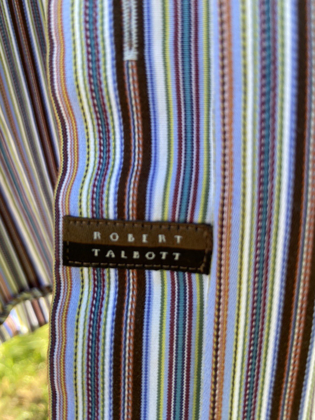 Robert Talbott Gorgeous Multi Pastel Pinstriped L… - image 4