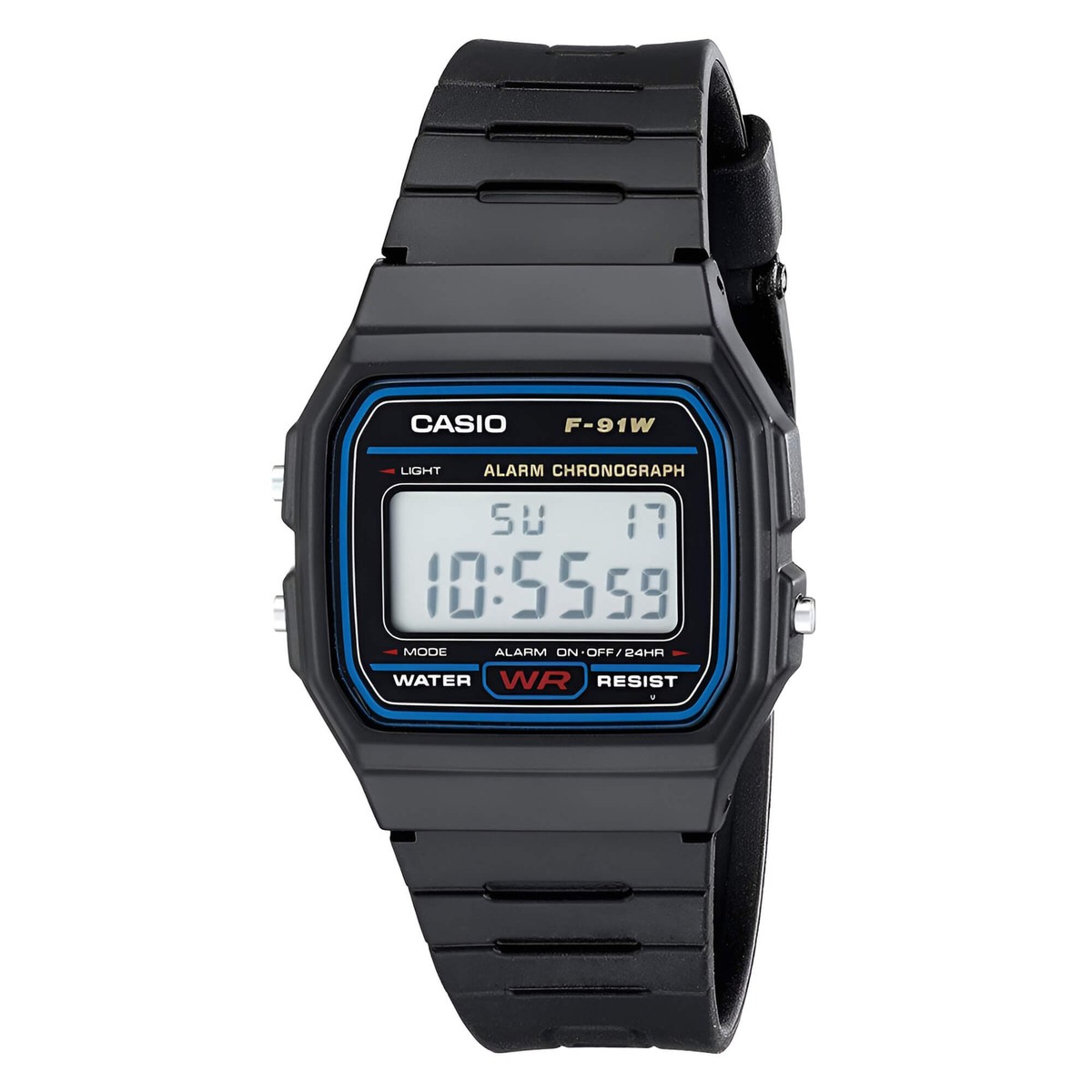 Casio F91W-1 Men's Classic Digital Sport Chrono Resin Strap Watch
