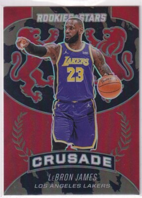 2020-21 Panini Chronicles Rookies & Stars NBA No. 521 LeBron James Red 8/149