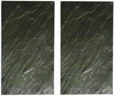 Set of 2 Glass Cutting Chopping Board Hob Cover Induction Ceramic Worktop Saver