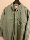Cabela's Safari Mens Button Up Shirt Size XL Green Cargo Pockets Long Sleeve