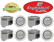 Olds Oldsmobile 350 V8 Enginetech Pistons 8 1968 - 1980