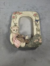 Vintage 3D Cottage Core Sweet Bears Relaxing Together Picture Frame 9" x 6.5"
