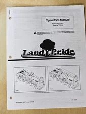 Land Pride, RTA10 & RTA15 Rotary Tillers, Operator's Manual   12/1999